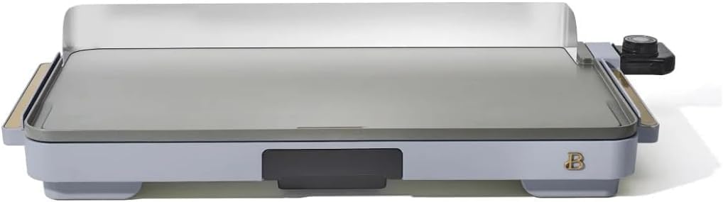 Beautiful XL Electric Griddle 12" x 22"- Non-Stick, (Cornflower Blue) by D'rew Barry'more