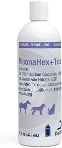 MiconaHex+Triz Shampoo for Dogs, Cats and Horses, 16 oz, Unscented