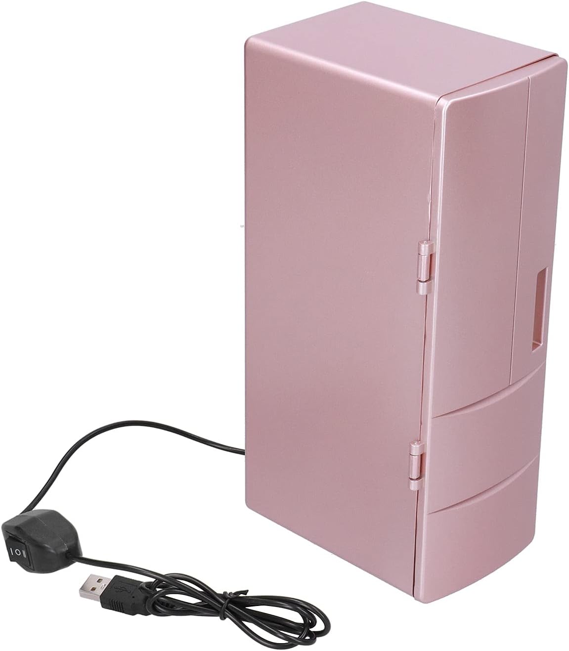 Sorandy Small Cold Warm Fridge, Mini USB Portable Car Refrigerator for Bedroom Office Dorm Room, Dual Use Electric Cooler & Warmer Food Drinks Skincare Beverage Cosmetics Medicines