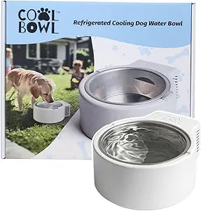 1.2L Cooling Dog Water Bowl – Plug-in Refrigerated Pet Bowl for Large, Medium, Small Dogs – Non-Slip Base, Dishwasher Safe, Keeps Water Cold for Summer Hydration