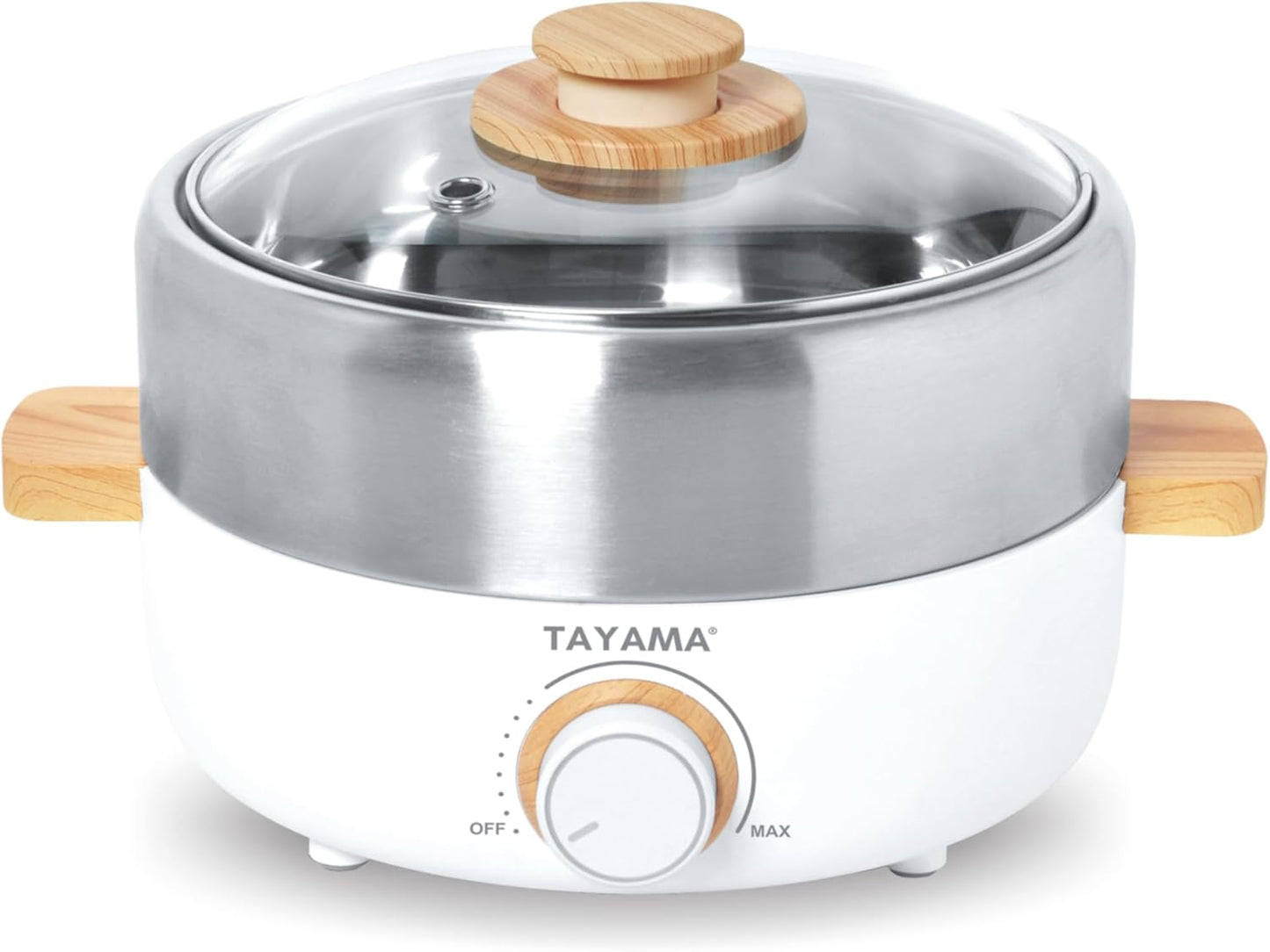 2.5 Qt White Electric Nonstick Multi-Cooker Hot Pot & Grill