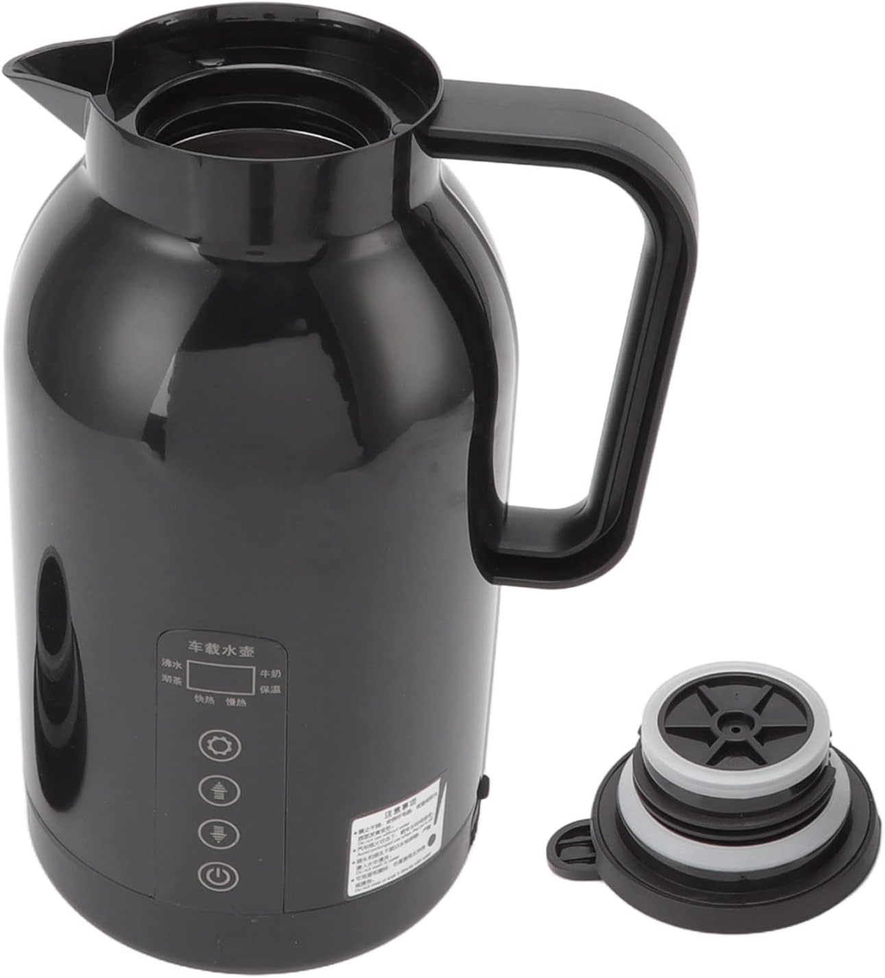 12-24V 1300ML Car Electric Kettle, Portable Hot Water Bottle Stainless Steel Cigarette Lighter for Travel for Coffee Tea