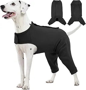 Kuoser Dog Surgery Suit for Back Legs, Dog Rear Leg Sleeve to Stop Licking, Female Spay Recovery Suit for Dogs After Surgery, Pet Puppy Surgical Onesie for Abdomen Wounds Skin Disease