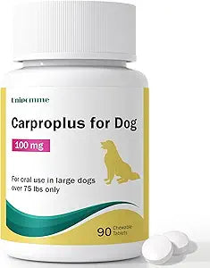 Carproplus for Large Dogs Pain Relief, Joint Support for Senior Dogs - 100mg - 90 Tablet