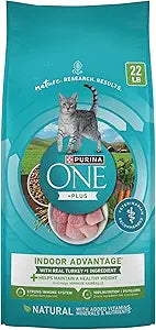 Purina ONE Natural, Low Fat, Weight Control, Indoor Dry Cat Food, +Plus Indoor Advantage - 22 lb. Bag