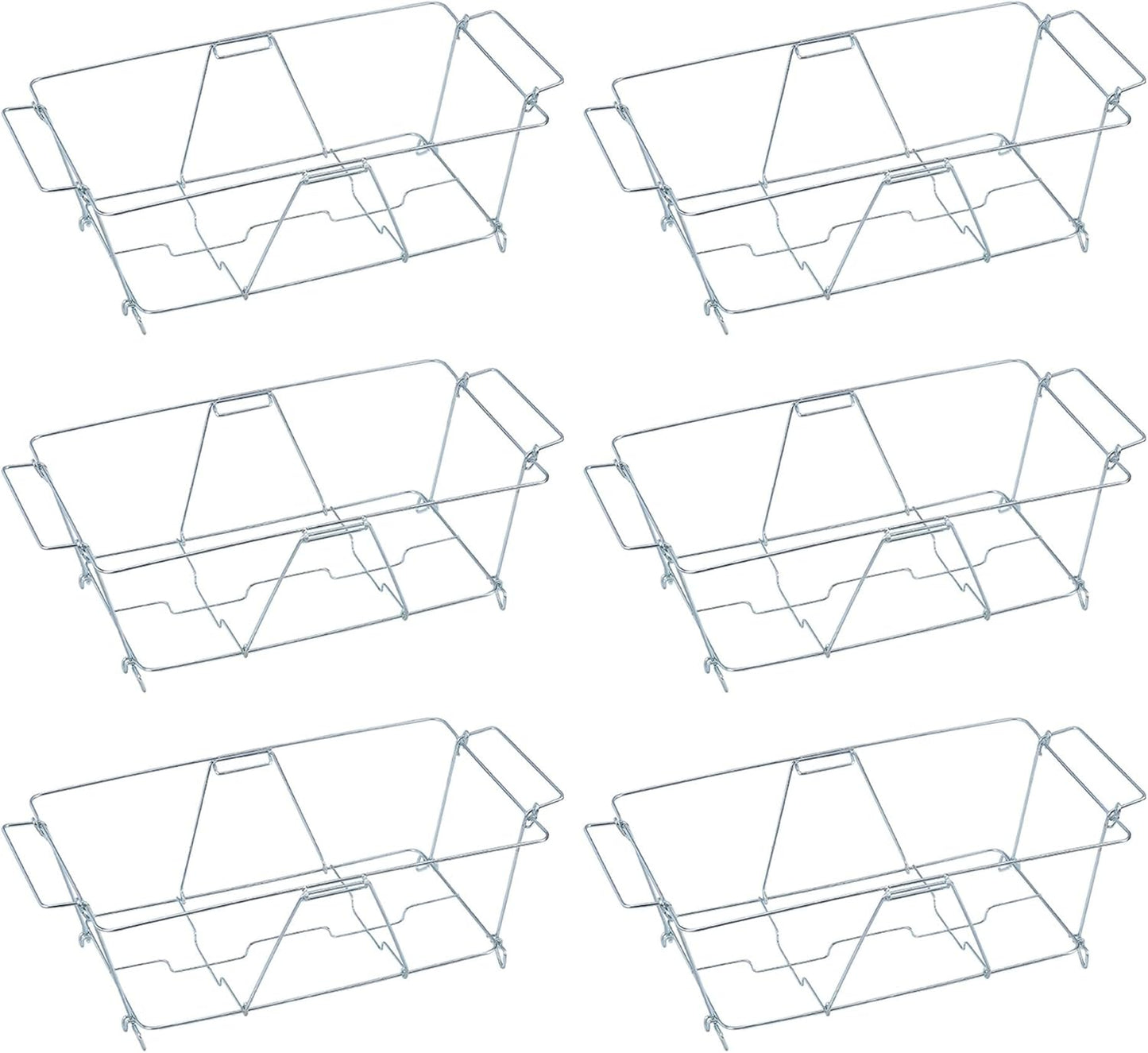 Sterno Chafing Dish Wire Rack - Folding Wire Racks for Food Warmer, Chafer Buffet Stand for Catering - Stand for Food Warmer, Holds Water & Food Pans - Pack of 6