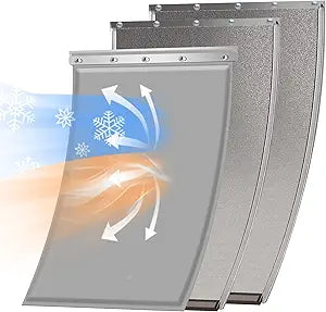 3-Flap Large Dog Door Replacement Flap with Screws, Compatible with PetSafe Freedom Doggie Doors PAC11-11039, 10 1/8" X 16 7/8", Pet Door Replacement Flap for Extreme Weather Resistance(-20 to 120°F)