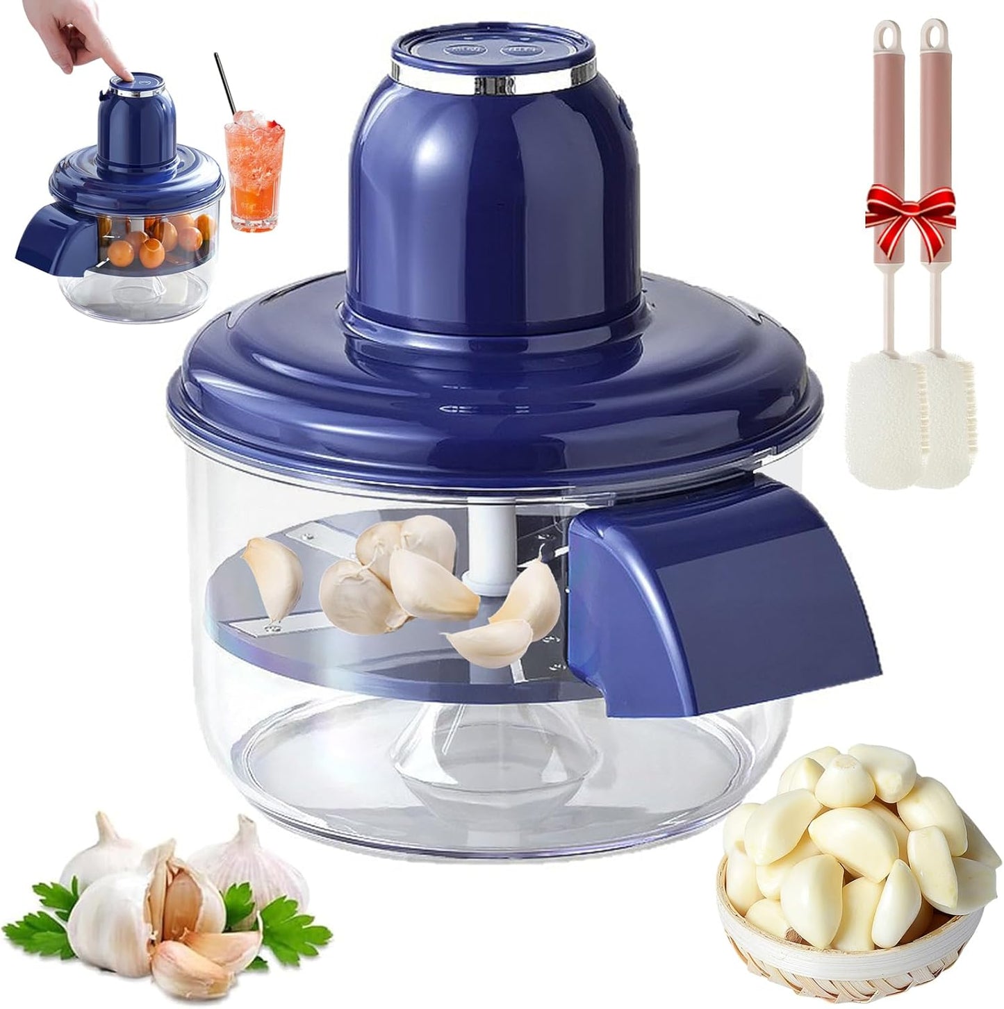 2025 New Garlic Peeler Machine,Automatic Electric Grape Peeling Machine,Automatic Small Fruit Peeling Tool,Rechargeable Home Kitchen Aid Peeler For Elderly,Commercial Smart Fruit Machines