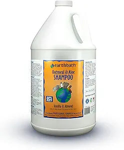 earthbath, Oatmeal & Aloe Dog Shampoo - Oatmeal Shampoo For Dogs, Itchy, Dry Skin Relief, Dog Wash, Made in USA, Cruelty Free, Fragrance Free Pet Shampoos - 128 Oz (1 Pack)