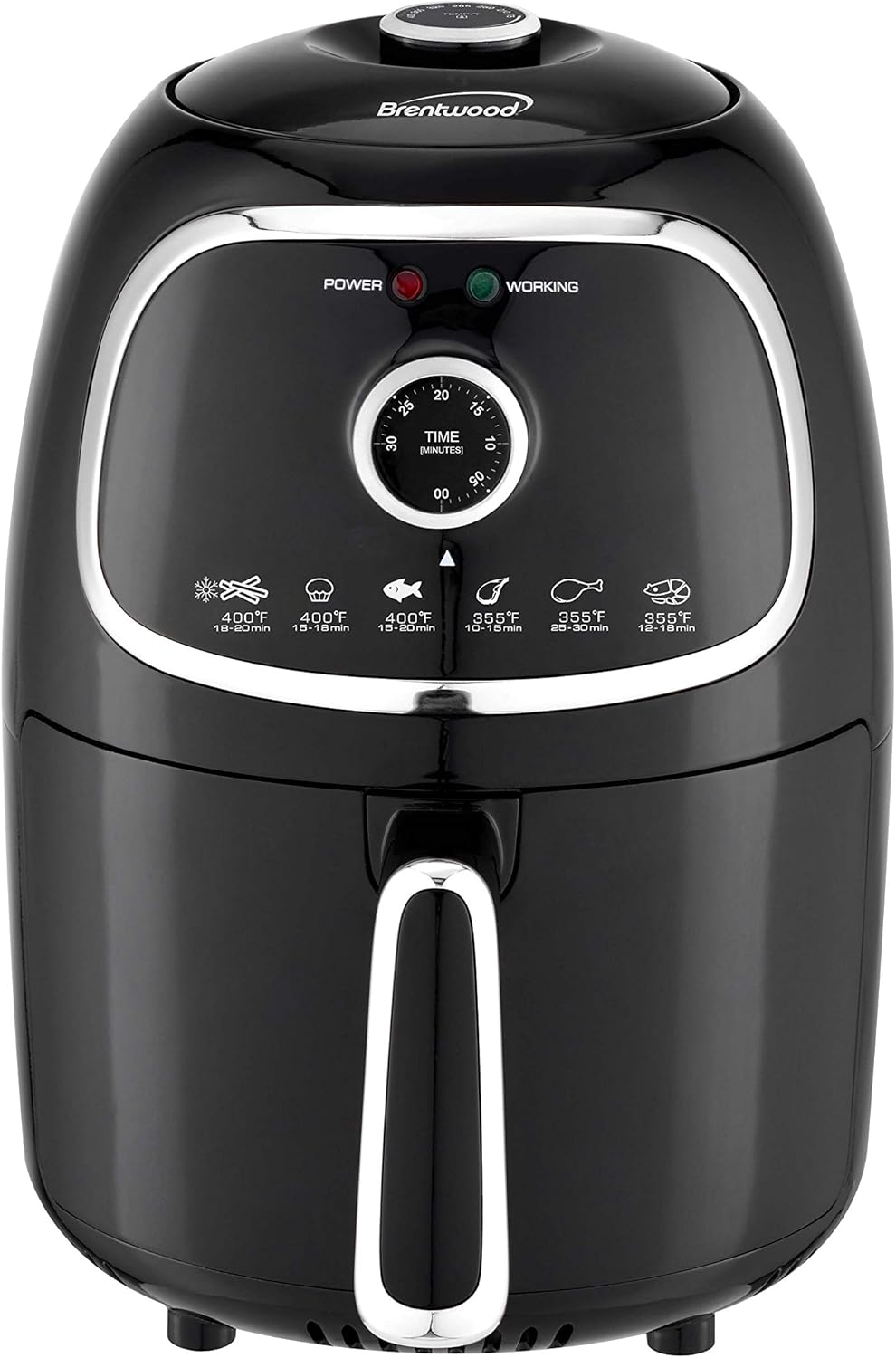 2-Quart Small Electric Air Fryer with Timer and Temperature Control