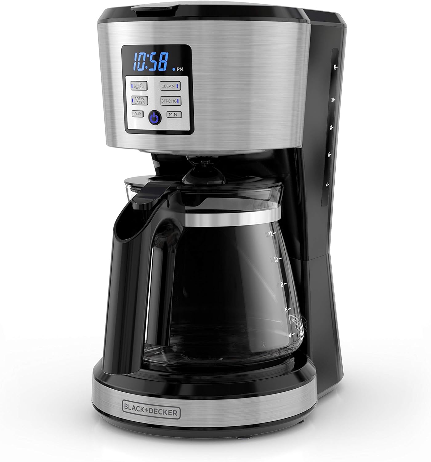 BLACK+DECKER 12-Cup Coffeemaker, Programmable, Exclusive VORTEXTM Technology, CM1331S-1