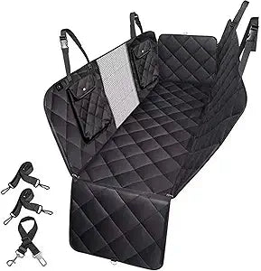 Pryze Dog Car Seat Cover for Pets 100% Waterproof Seat Cover Hammock 600D Heavy Duty Scratch Proof Nonslip Durable Soft Back Seat Covers for Cars Trucks and SUVs