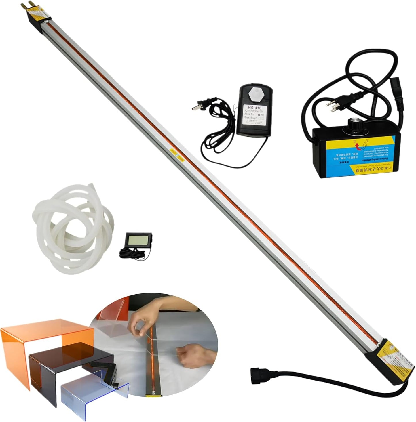 48in 125cm Acrylic PVC Plastic Bender, Plastic Bending Strip Heater, Acrylic Bender, Plastic Bending Tool 0MM-6MM Thickness for Decoration Engineering Sign Making