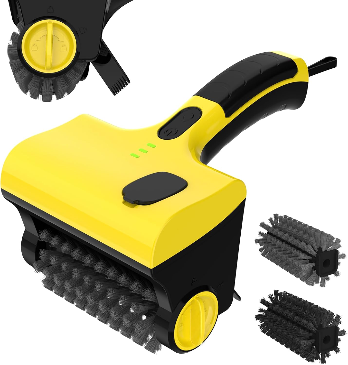 2 in 1 Electric Grill Brush, Cordless Electric Grill Cleaner for Outdoor Grill, 360° Rotating Cleaner Brush Head, Rechargeable Heavy Duty BBQ Grill Brush, IPX7 Waterproof