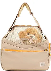 Soft and Comfortable Pet Carrier and Business Backpack with Strong Support - Ideal for Business, Travel, and Outings with Small Dogs and Cats (Kahki,15.7" L x 5.5" W x 9.8" H,up to 16lbs