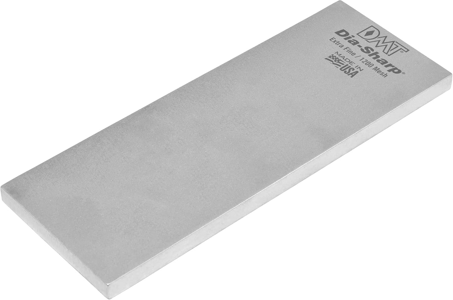 DMT DMTD8EF Dia-Sharp Bench Stone, Diamond Sharpener, X-Fine/Fine Grit (1200/600), Flat Diamond Sharpening Stone, Ideal for Blades & Tools, 8" x 3" x 0.38"