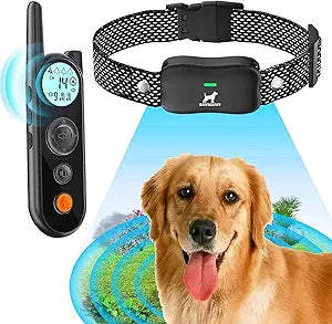 Wireless Dog Fence System, Universal Dogs Training Collar with Electrice Fence, Range 25-3500FT, Vibrate/Beep/Shock Mode, Adjustable Warning Strength, One Charging for 185 Days, Waterproof