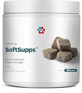 Pet Parents® Calming SoftSupps® Calming Chews for Dogs & Anxiety Relief for Dogs, Organic Hemp Oil for Dogs Calming Dog Treats for Pet Anxiety Relief & Separation Anxiety Relief for Dogs, 90ct