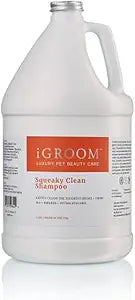 iGroom Squeaky Clean Dog Shampoo, Luxury Pet Beauty Care, Intense Cleaning Power, Chamomile Extracts Sooth Skin, Made in USA (1 GAL)