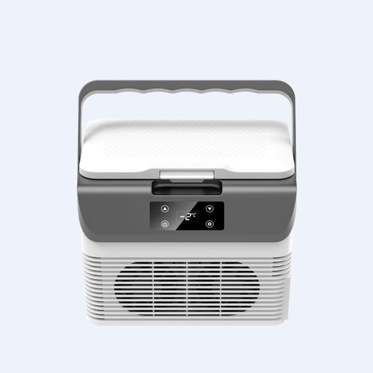 12 Volt Refrigerator with Digital Display, 16QT(15L) Car Fridge, 12/24V DC & 110V AC, Quiet Electric Cooler, for Camping Road Trips Travel