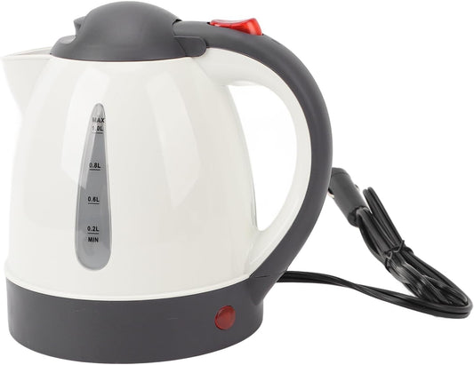 250W Portable Car Electric Kettle 1000ml Auto Shut Off Heated Water Tea Coffee Boiler for Travel Camping