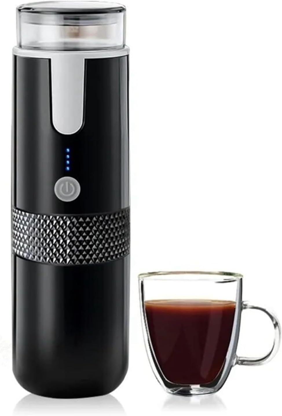 Pomya Portable Espresso Machine, Electric Mini Coffeemaker Machine, Compatible Coffee Capsules and Ground Coffee, Rechargeable Handheld Coffee Maker Machine for Car Travel Camping