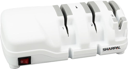 SHARPAL 198H Electric Knife Sharpener, Premium Durable Monocrystalline Diamond Wheels, Professional Knife Sharpening for All Knives–Japanese, Chef's, and Pocket Knives, Quick & Effortless Razor-Sharp
