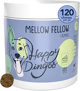 Calming Chews for Dogs for Anxiety, Relaxation, Everday Stress, Thunder Support, Separation Anxiety - with Hemp, Chamomile, Valerian Root, Melatonin - Bacon (120ct)