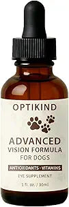 Optikind Vision Drops for Dogs - with Lutein, Zeaxanthin and Bilberry Extract (1pc)