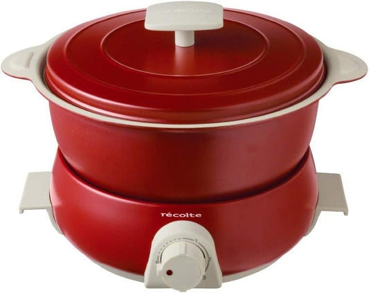 Recolte Pot Duo fête Electric pot Multi Cooker (Red)