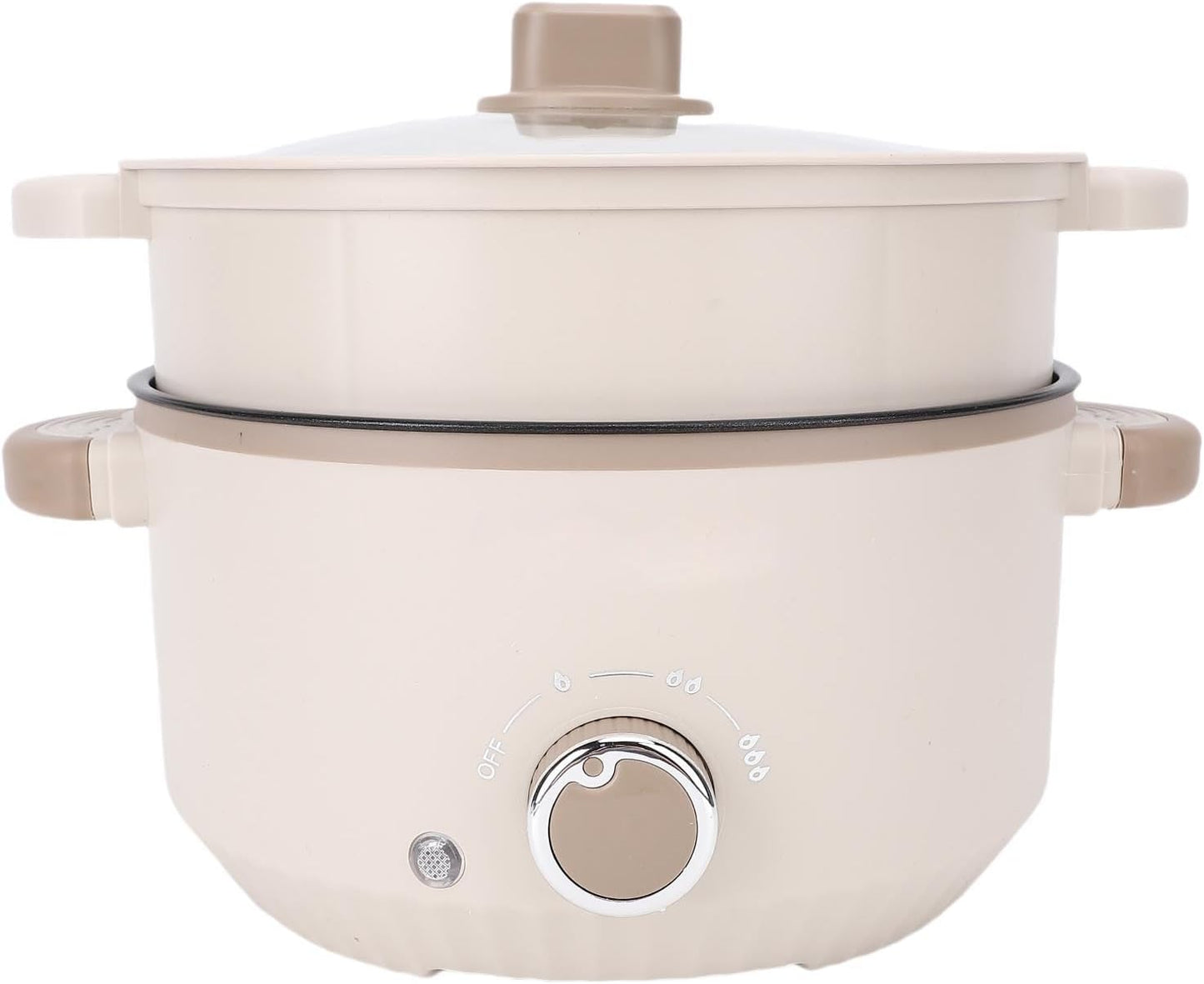 Hot Pot Electric Ramen Cooker Hot Pots Capacity Portable Hot Pot Rapid Noodles Cooker Multi Functional Lazy Pot with Steam Basket for Steak Egg Fried Rice Ramen Oatmeal Hot Pot (US Plug 110V 3000W)