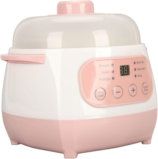 Ceramic Cooker, Anti Dry Burn Easy To Electric Stew Pot for Soup for Porridge (US Plug 110V)