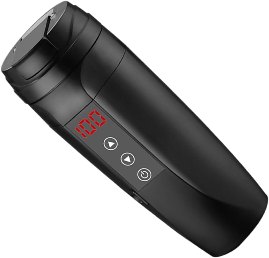 Luxshiny Stainless Steel Cup Electric Heater Heater Bottle for Cooking Camping Office