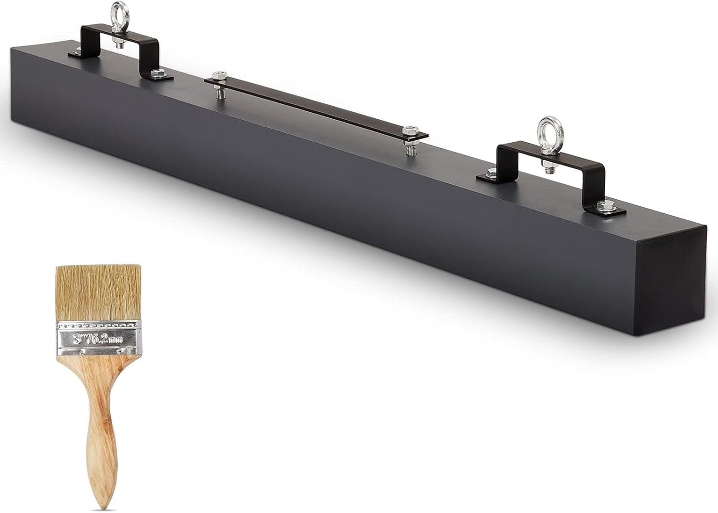 Hanging Magnetic Sweeper Pickup Tool, 60 Inch Magnetic Nail Sweeper for Pick Up Bolts Nails Iron Chips Metals, Nail Magnet Sweeper for Easy Metal Debris Clean-Up