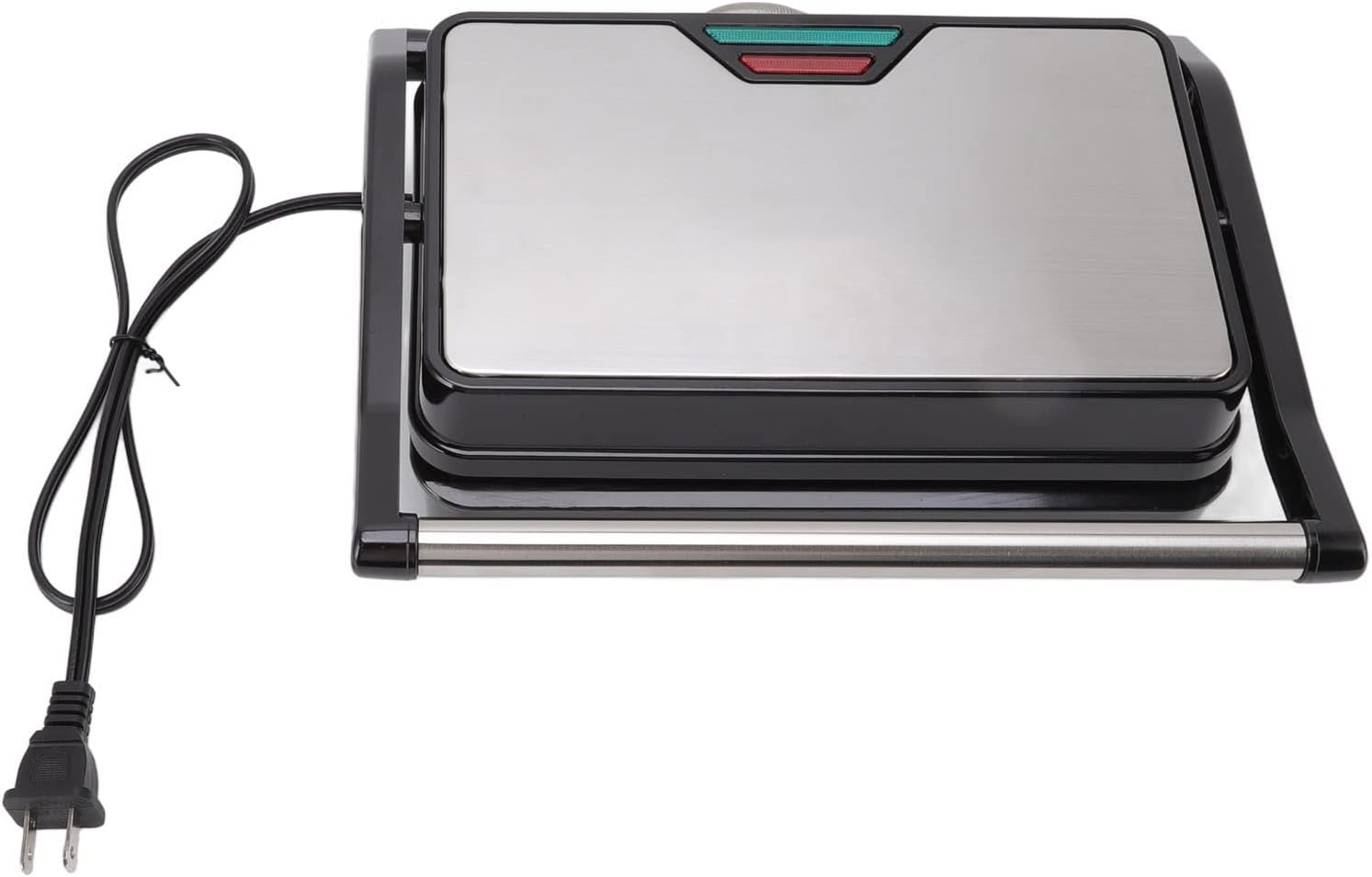 Panini Press Grill, Electric Sandwiches Maker, Nonstick Panini Maker, Breakfast Sandwiches Maker, 850W Double Sided Heating, 180 Degree Flattening, for Kitchen US 110V (22 cm x 27 cm)