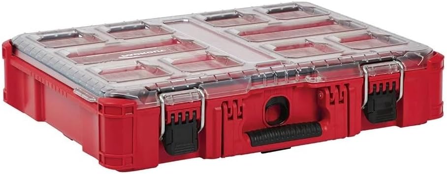 48-22-8430 Tool Box for Milwaukee PACKOUT Organizer Length 14.5 in Width 19 in Height 6.5 in - Red