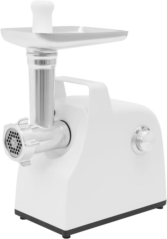 110V Electric Tomato Strainer, 500W 3.3LBS\/Min Tomato Sauce Maker Machine with 3 Cutting Plates & Reverse Function, Tomato Milling Machine, Food Strainer & Sauce Maker for Fruit(White)