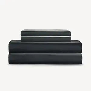 SLASHOP FURRFREE Bamboo Sheet Set - Genuine 100% Organic Viscose - Pet Hair Repellent Bedding Sheet Set for Dogs/Cats Family- Starry Night Black King