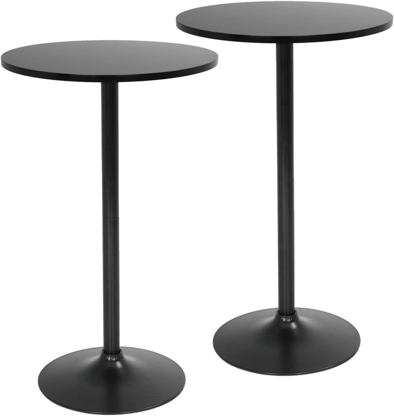 FDW Bistro Pub Table 2 Pack 40 Inch Height Cocktail Table Round Bistro Bar Table for Home and Kitchen Dining