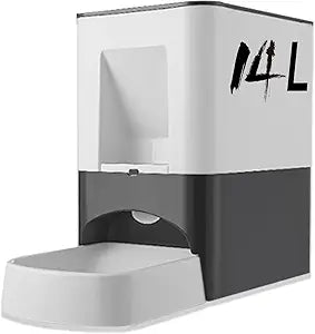 Large Automatic Dog Feeder, 14L Extra Large Breed Auto Dog Feeder Timed Programmable Pet Food Dispenser, Portion Control Voice Recording Suitable for Large and Medium-Sized Dogs