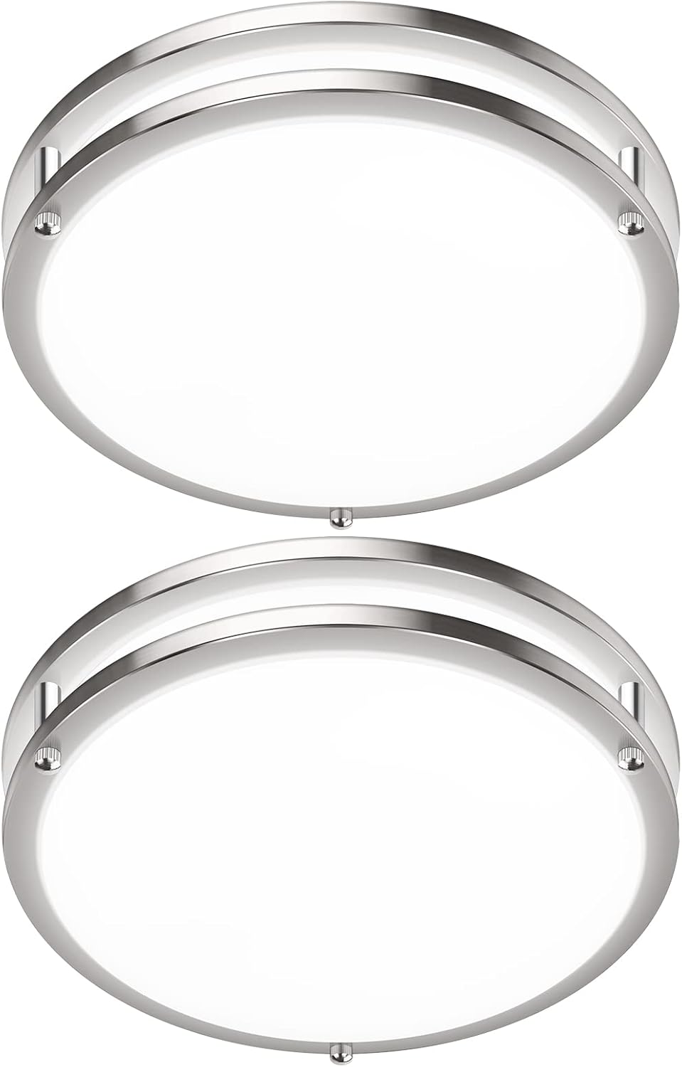 2-Pack 36W LED Ceiling Light Fixture (450W Equiv), 12IN Modern Flush Mount Ceiling Lights, Dimmable Ceiling Lamps Super Bright 3200LM, 3000K\/4000K\/5000K Adjustable for Bedroom Kitchen Bathroom Hallway