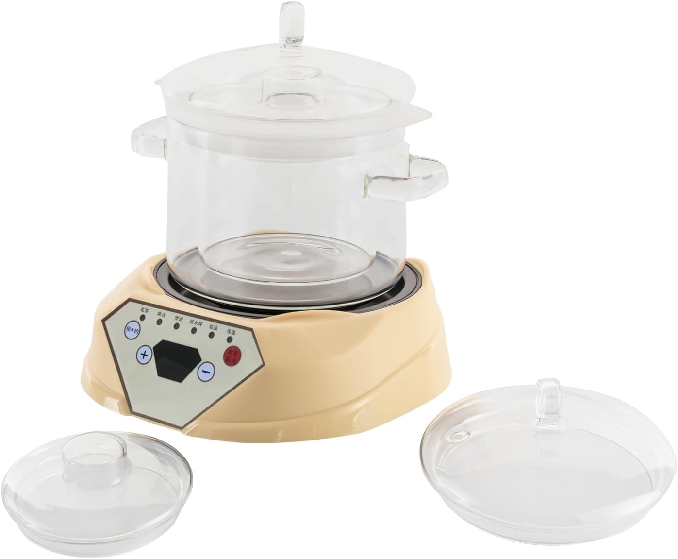 1.6L Electric Stew Pot with Lids, Electric Soup Pot, Multifunctional Health Pot for Making Tea, Porridge and Soup