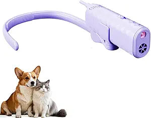 Pet Hair Dryer, Neck-Hanging Dog Dryer for Pet Grooming with 3 Speeds 4 Temp, Dog Blow Dryer for Small to Medium Pets with Stand, for Pet Salon Grooming, Powerful Airflow for Rapid Drying(Purple)