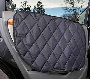 4Knines Car Door Protector for Dogs â€“ Dog Door Cover for Cars, Trucks & SUVs â€“ Set of 2 Guards â€“ Durable, Scratch-Resistant, and Easy to Install â€“ USA-Based Company â€“ One for Each Side (Black)