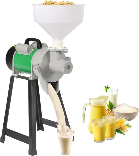 110V Electric Mill Grinder Machine Wet Grinding, 2200W Wet Electric Feed\/Flour Mill with Funnel Cereals, Grinder Rice Corn Grain Coffee Wheat