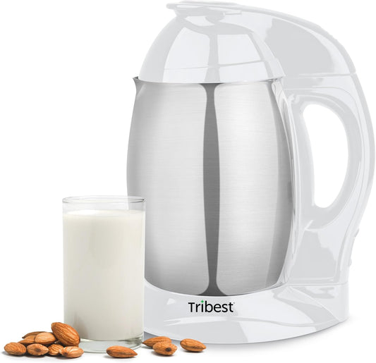 Tribest Soyabella SB-130 Deluxe Automatic Nut Milk Maker & Soy Milk Maker Machine, White\/Stainless Steel