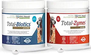 NWC Naturals Mini-Twin Pack 2.22oz Probiotics and Digestive Enzymes for cats and dogs. Smaller Size.