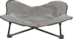 TRIXIE Camping Cot for Dogs, Elevated Dog Bed, Folding Padded Pet Bed, Raised Travel Lounger for Medium to Large Dogs