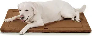 MADE 4 PETS Dog Crate Pad Bed for Extra Large Dogs, Washable & Reversible, Anti-Slip Kennel Mat for Cozy Sleeping, Soft Fluffy Dog Bed for Indoor & Outdoor Use, 48"x30", Brown