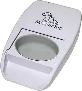 Automatic Pet Feeder with Active RFID Technology, Dual Source Battery/USB - Prevents Food Stealing, Perfect for Prescription Diets, Schedules Meals for Multiple Pets (Cats & Dogs) (White)